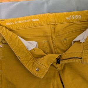 Gap 1969 Real Straight Corduroy Pants — Mustard Yellow
